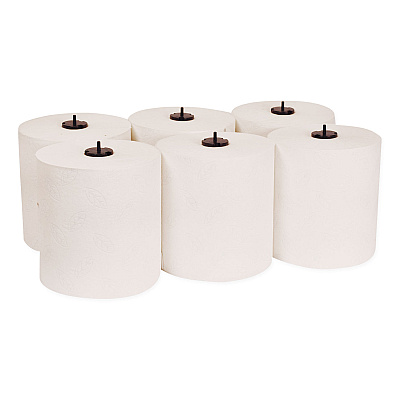 Tork Premium Soft Matic Hand Towel Roll, 2-Ply, 7.7 x 575 ft, White, 704/Roll, 6 Rolls/Carton (TRK290096)