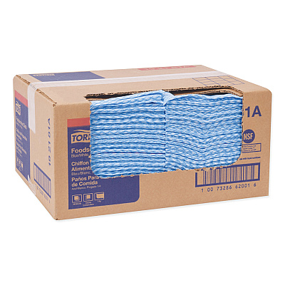 Tork Foodservice Cloth, 13 x 21, Blue, 240/Carton (TRK192181A)