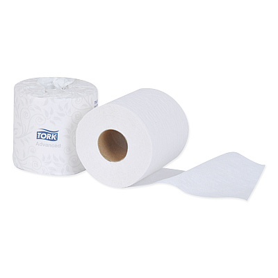 Tork Advanced Bath Tissue, Septic Safe, 2-Ply, White, 500 Sheets/Roll, 48 Rolls/Carton (TRKTM6130S)