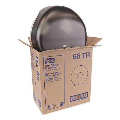 Tork Jumbo Bath Tissue Dispenser, 10.63 x 5.75 x 12, Smoke (TRK66TR)