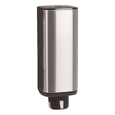 Tork Foam Skincare Manual Dispenser, 1 L Bottle; 33 oz Bottle, 4.25 x 4.25 x 11.38, Stainless Steel (TRK466000)