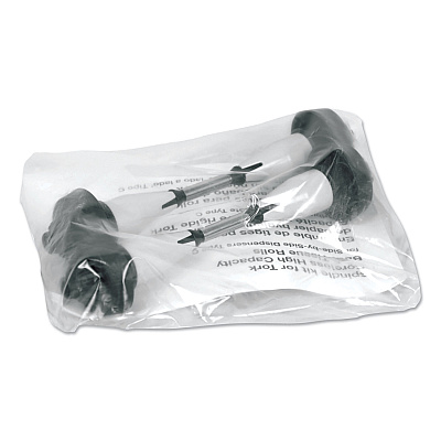 Tork Coreless High Capacity Spindle Kit, Plastic, 3.66" Roll Size, Type C, Gray, 2 per Kit (TRK473040)