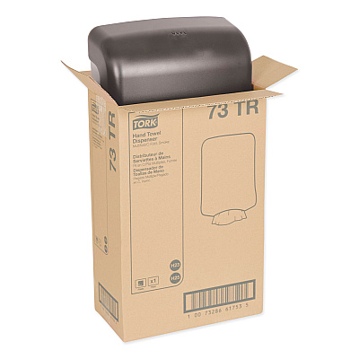 Tork Folded Towel Dispenser, 11.75 x 6.25 x 18, Smoke (TRK73TR)