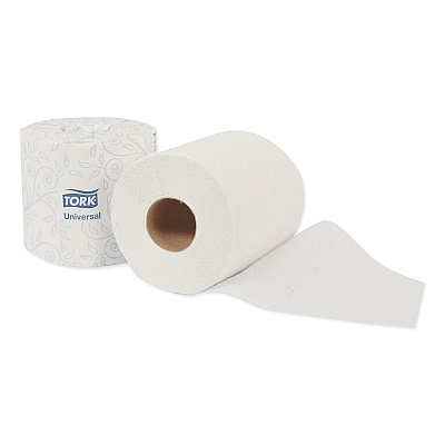 Tork Universal Bath Tissue, Septic Safe, 2-Ply, White, 500 Sheets/Roll, 48 Rolls/Carton (TRKTM1601A)