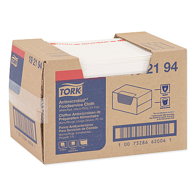 Tork Foodservice Cloth, 13 x 21, White, 50/Carton (TRK192194)