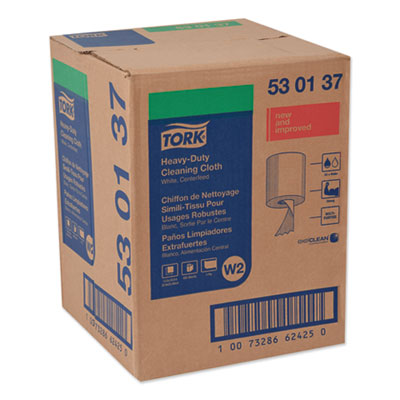 Tork Heavy-Duty Cleaning Cloth, 12.6 X 10, White, 400/carton (TRK530137)