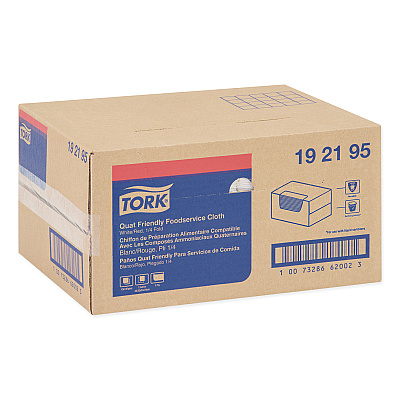 Tork Foodservice Cloth, 13 x 21, White, 150/Carton (TRK192195)