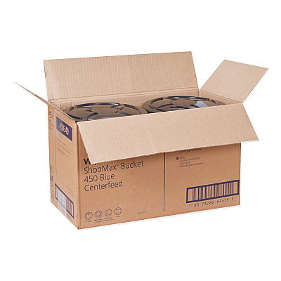 Tork Advanced ShopMax Wiper 450, 8.5 x 10, Blue, 200/Bucket, 2 Buckets/Carton (TRK450340)