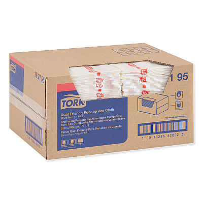 Tork Foodservice Cloth, 13 x 21, White, 150/Carton (TRK192195)