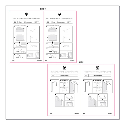 U Brands Cubicle Glass Dry Erase Board, Undated One-Week, 20 x 5.5, White Surface (UBR3688U0001)