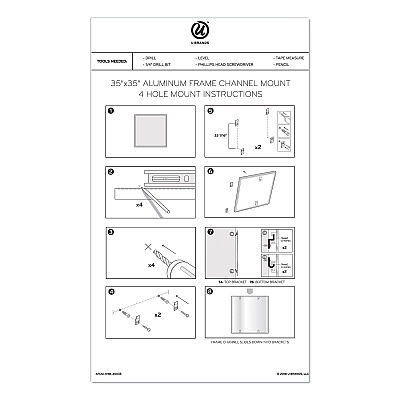 U Brands PINIT Magnetic Dry Erase Undated One Month Calendar, 35 x 35, White (UBR2902U0001)