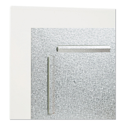 U Brands Floating Glass Dry Erase Undated One Month Calendar, 35 x 35, White (UBR3968U0001)
