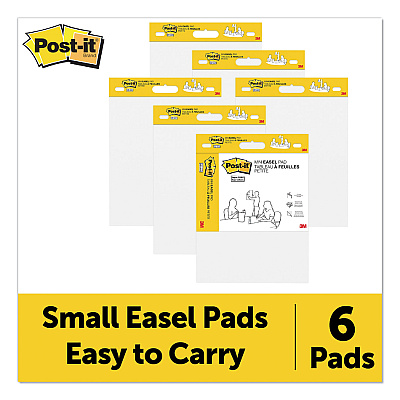 Post-it Easel Pads Super Sticky Vertical-Orientation Self-Stick Easel Pads, Unruled, 15 x 18, White, 20 Sheets, 2/Pack (MMM577SS)