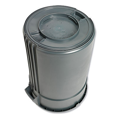 Impact Gator Plus Container, 44 gal, Plastic, Gray (IMP77443)