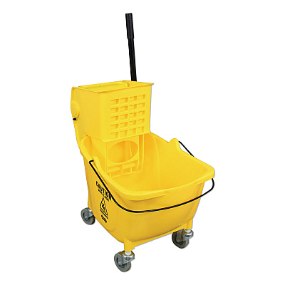 Impact Side-Press Wringer and Plastic Bucket Combo, 12 to 32 oz, Yellow (IMP7Y26363Y)