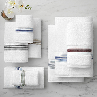 Aston & Arden Turkish Striped Bath Towel 30x60 Sand, Pack Of 2 (PNP-BT-STT3060-18SND)