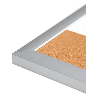 U Brands 4N1 Magnetic Dry Erase Combo Board, 23 x 17, Tan/White Surface, Silver Aluminum Frame (UBR3890U0001)