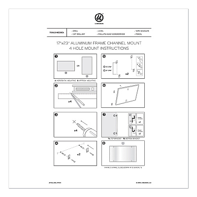 U Brands 4N1 Magnetic Dry Erase Combo Board, One Month, 36 x 24, White/Natural Surface, Silver Aluminum Frame (UBR3891U0001)