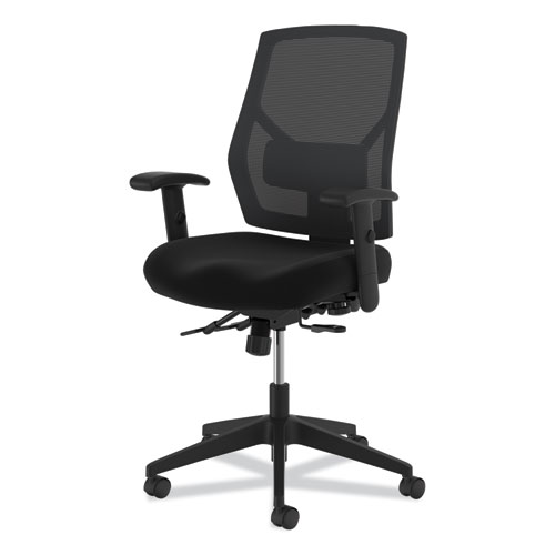 HON Crio High-Back Task Chair with Asynchronous Control, Supports Up to 250 lb, 18" to 22" Seat Height, Black (VL582SB11T)