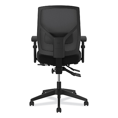 HON Crio High-Back Task Chair with Asynchronous Control, Supports Up to 250 lb, 18" to 22" Seat Height, Black (BSXVL582SB11T)