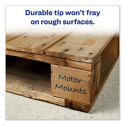 Avery MARKS A LOT Regular Desk-Style Permanent Marker, Broad Chisel Tip, Green, Dozen (7885) (AVE07885)