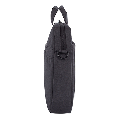 Swiss Mobility Cadence Slim Briefcase, Fits Devices Up to 15.6", Polyester, 3.5 x 3.5 x 16, Charcoal (SWZEXB1010SMCH)