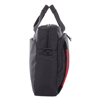 Swiss Mobility Stride Executive Briefcase, Fits Devices Up to 15.6", Polyester, 4 x 4 x 11.5, Black (SWZEXB1020SMBK)