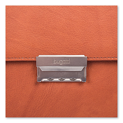 Swiss Mobility Milestone Briefcase, Fits Devices Up to 15.6", Leather, 5 x 5 x 12, Cognac (SWZ49545807SM)