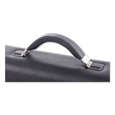 Swiss Mobility Milestone Briefcase, Fits Devices Up to 15.6", Leather, 5 x 5 x 12, Black (SWZ49545801SM)