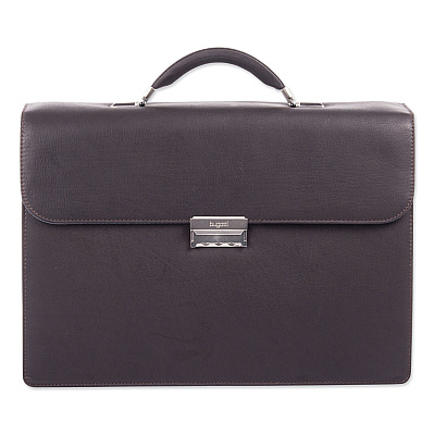 Swiss Mobility Milestone Briefcase, Fits Devices Up to 15.6", Leather, 5 x 5 x 12, Brown (SWZ49545802SM)
