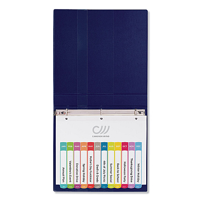 Avery Customizable TOC Ready Index Multicolor Tab Dividers, 12-Tab, Jan. to Dec., 11 x 8.5, White, Contemporary Color Tabs, 1 Set (AVE11847)