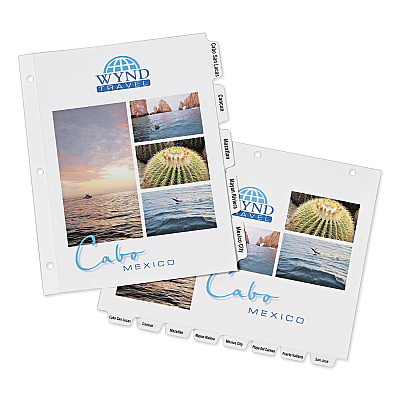 Avery Customizable Print-On Dividers, 3-Hole Punched, 5-Tab, 11 x 8.5, White, 1 Set (AVE11511)
