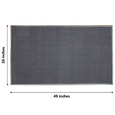 Sloppy Chef Accent Rug 26x45 Charcoal, Case Of 12 (JKT-26X45-CH-CS)