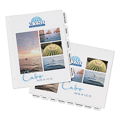 Avery Customizable Print-On Dividers, 3-Hole Punched, 8-Tab, 11 x 8.5, White, 1 Set (AVE11528)