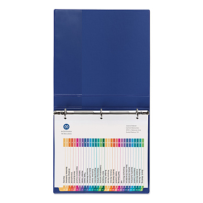 Avery Customizable Table of Contents Ready Index Dividers with Multicolor Tabs, 31-Tab, 1 to 31, 11 x 8.5, White, 1 Set (AVE11084)