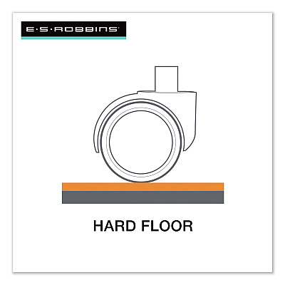 ES Robbins EverLife Chair Mat for Hard Floors, Heavy Use, Rectangular, 46 x 60, Clear (ESR132321)