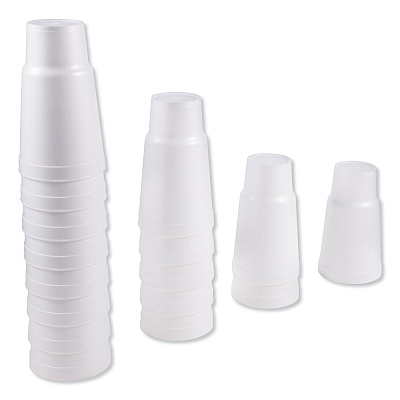 Dart Foam Drink Cups, 32 oz, White, 16/Bag, 25 Bags/Carton (DCC32AJ20)