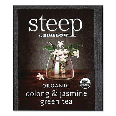 Bigelow Steep Tea, Oolong and Jasmine Green, 0.06 oz Tea Bag, 20/Box (BTCRCB17714)