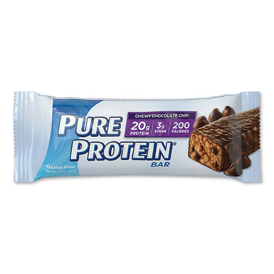 Balance Bar Pure Protein Bar, Chewy Chocolate Chip, 1.76 oz Bar, 6/Box (BCBNRN13353)