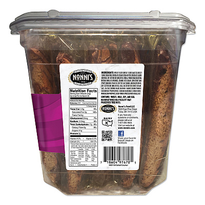 Nonni's Biscotti, Salted Caramel, 0.85 oz Individually Wrapped, 25/Pack (NONNSD97670)