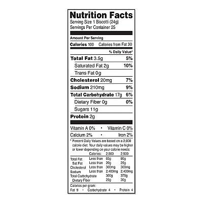 Nonni's Biscotti, Salted Caramel, 0.85 oz Individually Wrapped, 25/Pack (NONNSD97670)