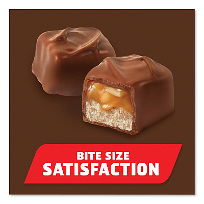 Snickers Minis Size Chocolate Bars, Milk Chocolate, 4.4 oz Pack, 12 Packs/Carton (SNIMMM01502)
