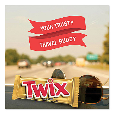 Twix Sharing Size Chocolate Cookie Bar, 3.02 oz, 24/Box (TWX35387)