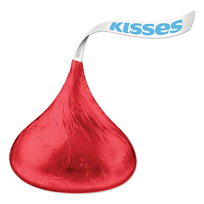 Hershey's KISSES, Milk Chocolate, Red Wrappers, 66.7 oz Bag (HRS60286)