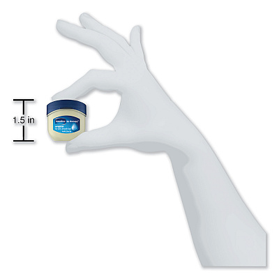 Vaseline Lip Therapy, Original, 0.25 oz, Plastic Flip-Top Container, 32/Carton (UNI20677CT)