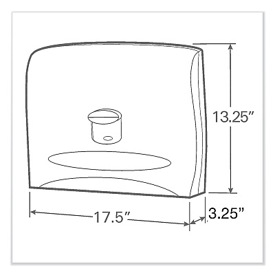 Scott Personal Seat Cover Dispenser, 17.5 x 2.25 x 13.25, White (KCC09505)