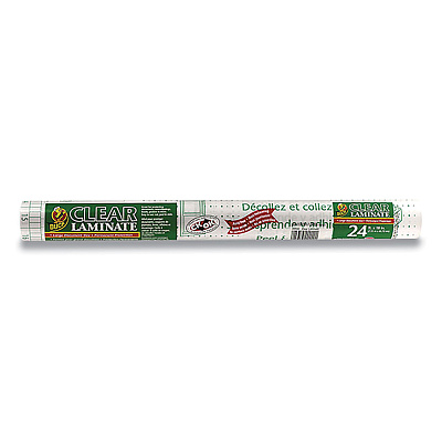 Duck Peel-and-Stick Clear Laminate Roll, 5.91 mil, 18" x 8 yd, Matte Clear (DUC22220)