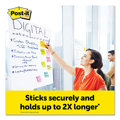 Post-it Easel Pads Super Sticky Vertical-Orientation Self-Stick Easel Pads, Unruled, 25 x 30, White, 30 Sheets, 8/Pack (MMM559VAD8PK)