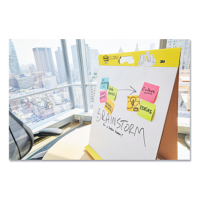 Post-it Easel Pads Super Sticky Original Tabletop Easel Pad with Self-Stick Sheets, Unruled, 20 x 23, White, 20 Sheets, 4/Pack (MMM563VAD4PK)