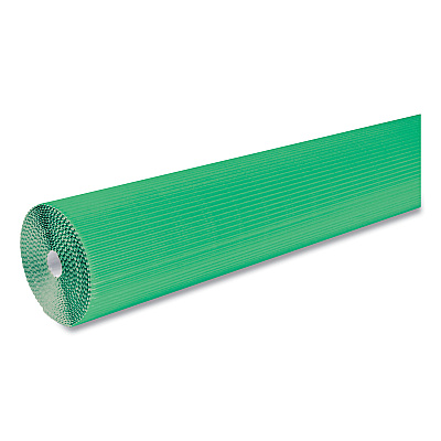 Pacon Corobuff Corrugated Paper Roll, 48" x 25 ft, Emerald Green (PAC0011141)